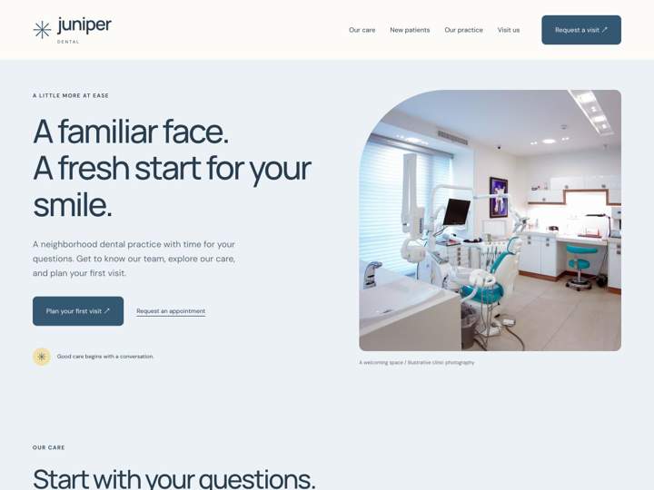 Juniper Dental website starter