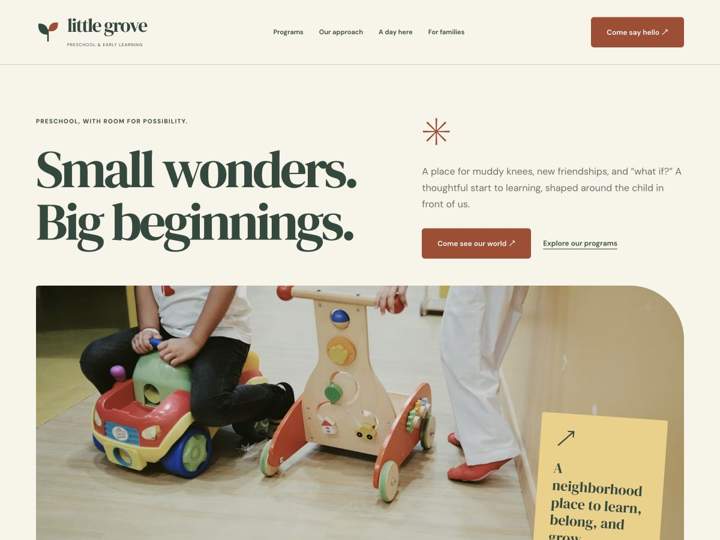 Little Grove Preschool website starter