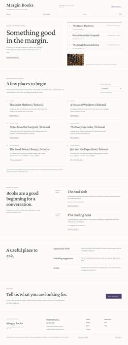 Margin Books website starter