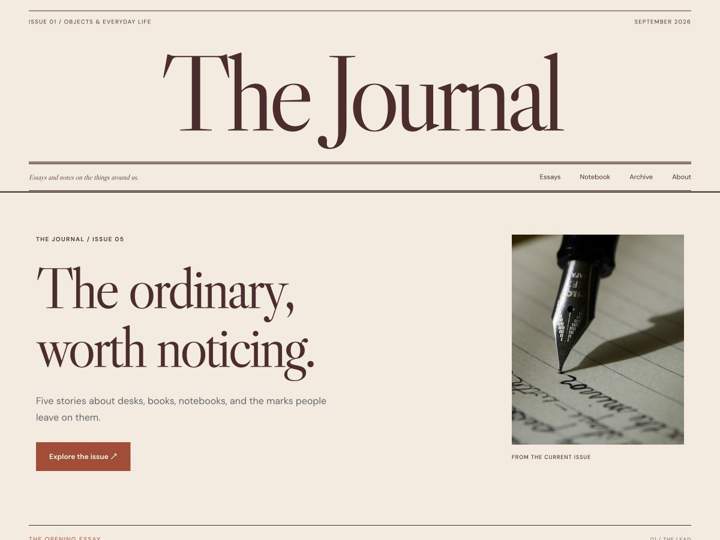 The Journal Publication website starter