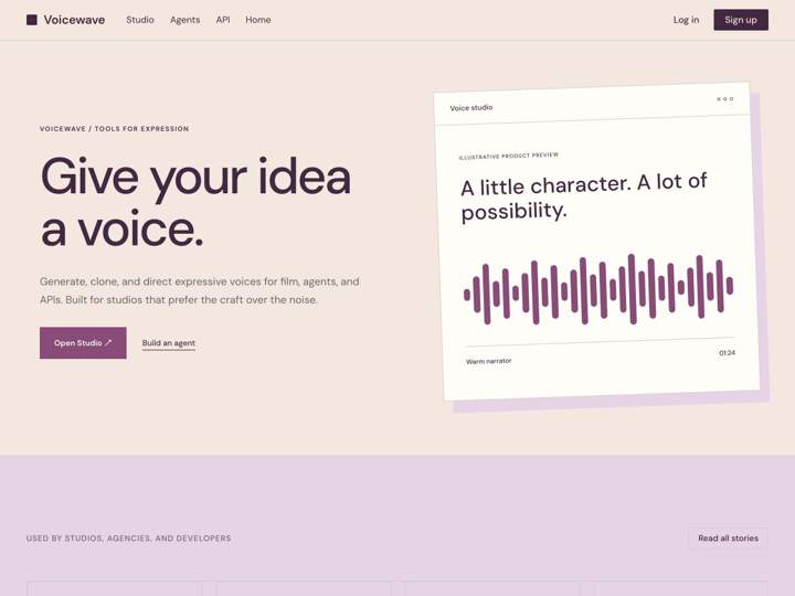 Voicewave AI Voice Platform website starter