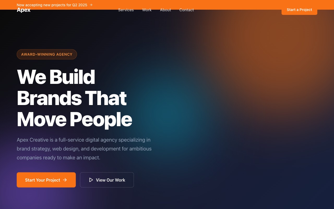 Creative Agency studio starter