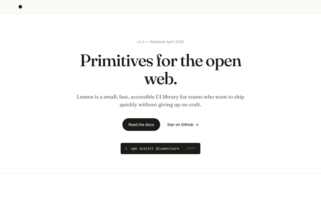 Lumen UI SaaS marketing starter